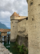 Front side view of the Chillon Castle