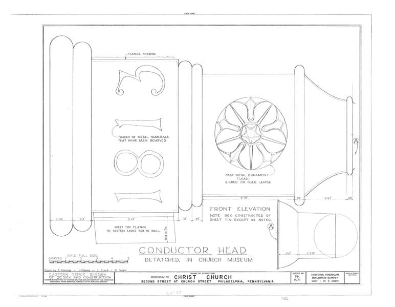 File:Christ Church, 22-26 North Second Street, Philadelphia, Philadelphia County, PA HABS PA,51-PHILA,7- (sheet 1 of 2).png