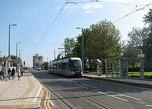 Clifton - tramvajová zastávka Rivergreen (zeměpisná 4956478) .jpg