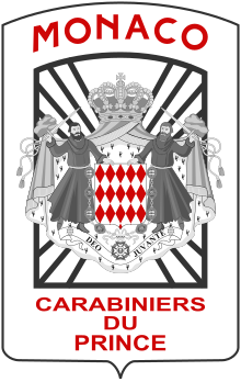 Coat of Arms of Carabiniers du prince.svg