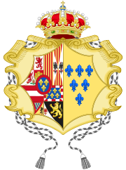 Coat of Arms of Elisabeth Farnese as Queen Dowager of Spain.svg