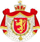 Coat of Arms of the Monarch of Norway (Golden Fleece Variant).svg