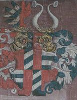 Das Wappen der Familie von Rain-von Graben zu Sommeregg in der Grabstätte in der Lienzer „Sankt Michaelskirche“