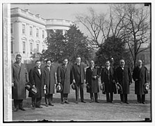 Die Supreme Lodge der AHEPA zu Besuch im Weissen Haus, 1929