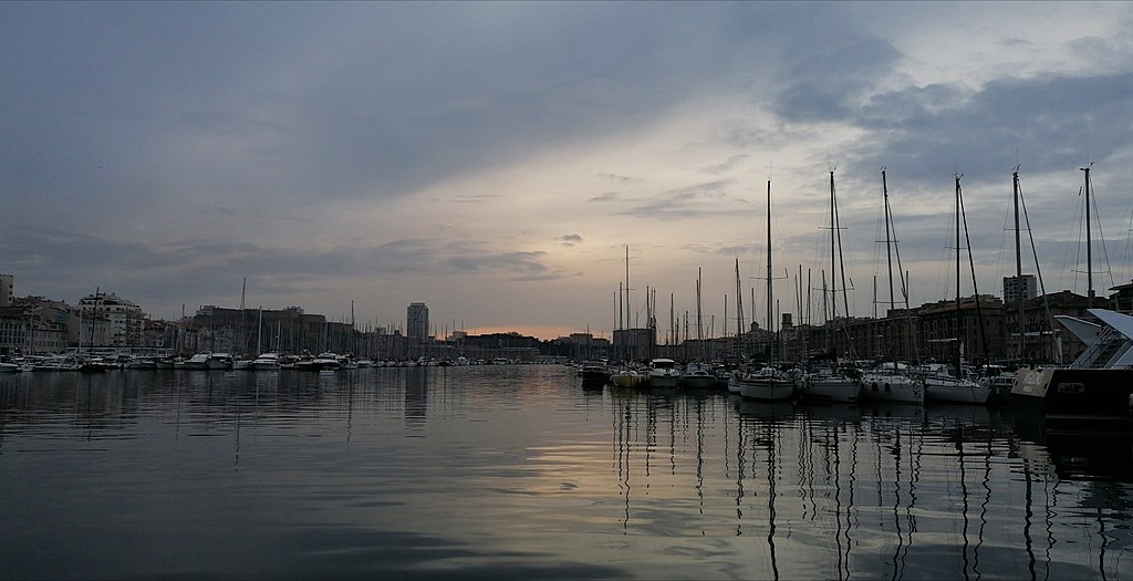 Coucher de soleil vieux port Marseille