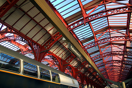 Train waiting at Copenhagen Central station