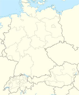 Lokacijska karta Njemačka Austrija Švicarska