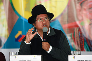 <span class="mw-page-title-main">Ariruma Kowii</span> Ecuadorian poet of Quechua origin