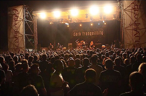 Dark Tranquillity headlining the Agglutination Metal Festival, 2008