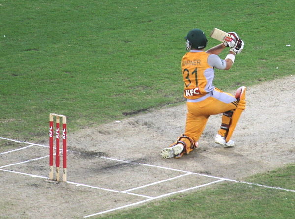 Warner on his T20 International debut against South Africa in 2009