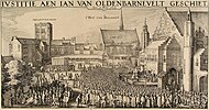 1619年のヨハン・ファン・オルデンバルネフェルトの処刑　