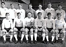 John O'Hare (bottom, second from left), with Derby County FC division champion team 1968-69, seated with captain, Dave Mackay (bottom centre, holding cup). Derby County 1968-69.jpg