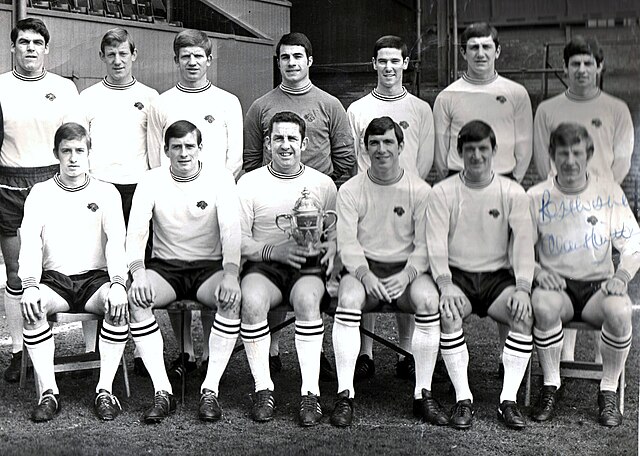 The Derby County team that won the 1968–69 Football League Second Division.