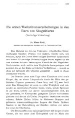 Vorschaubild für Datei:Die ersten Wachsthumserscheinungen in den Eiern von Säugethieren (IA sbaww 106 3 0107-0112).pdf