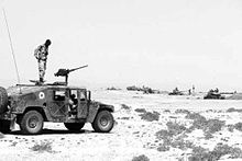 Djiboutian troops with light armoured cars near the border of Eritrea Djiboutian troops and Light armoured cars near the border.jpg