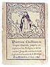 Cover of "Doctrina Cristiana" showing a distinct Dominican design composed of a woodcut frontispiec