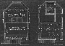 Plan of fire control station, east side of Fort Andrews, Massachusetts East FC Plan 1904.jpg