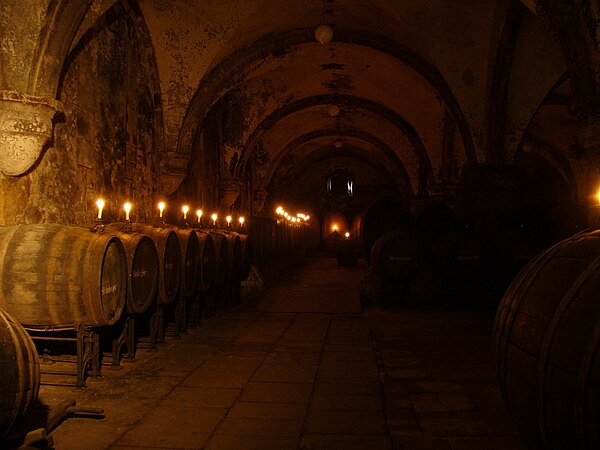 Old wine cellar at Eberbach Abbey