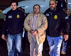 Image 88El Chapo in US custody after his extradition from Mexico. (from History of Mexico)