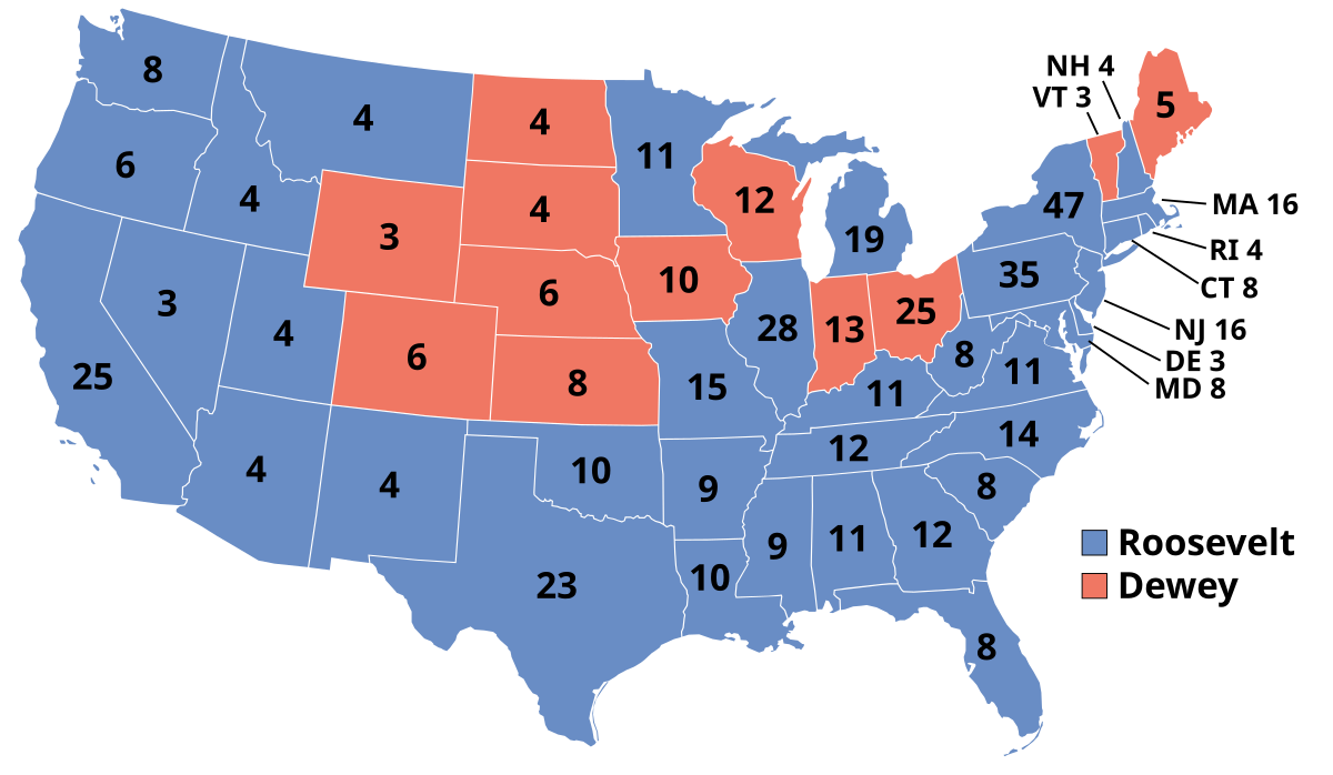 1944 United States presidential election - Simple English Wikipedia ...