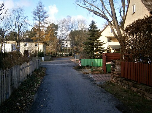 Entenschnabel - Blick vom Falkenweg zu Am Sandkrug