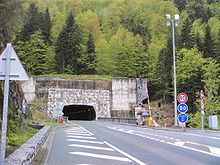 French portal of the Tunnel du Somport Entree du tunnel cote francais vue 2.JPG