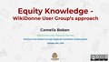 Equity Knowledge - WikiDonne User Group's approach (NWE Grants Regional Committee) 2021