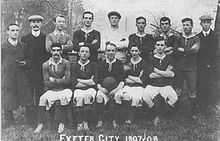 A team photo of Exeter City in 1907-08 Exeter City team 1907-08.jpg