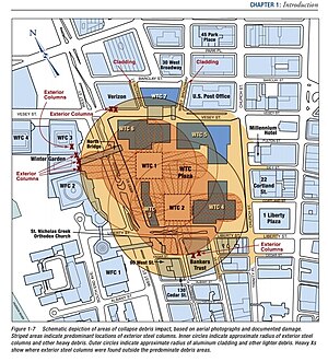 Einsturz Des World Trade Centers: Hintergrund, Die zwei Einschläge, Einsturz der Türme