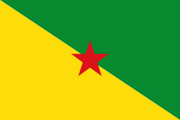 Antiga bandeira da Guiana Francesa (não oficial)