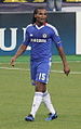 Florent Malouda lors d'un match du Chelsea Football Club.