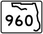 State Road 960 marker