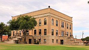 The Foard County Courthouse in Crowell, Texas
