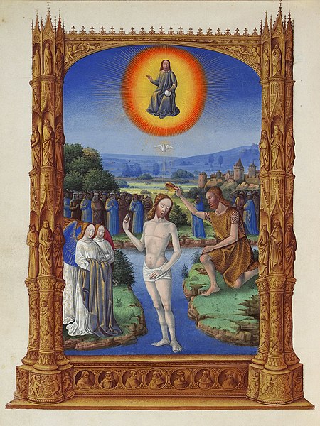 Fichier:Folio 109v - The Baptism of Christ.jpg