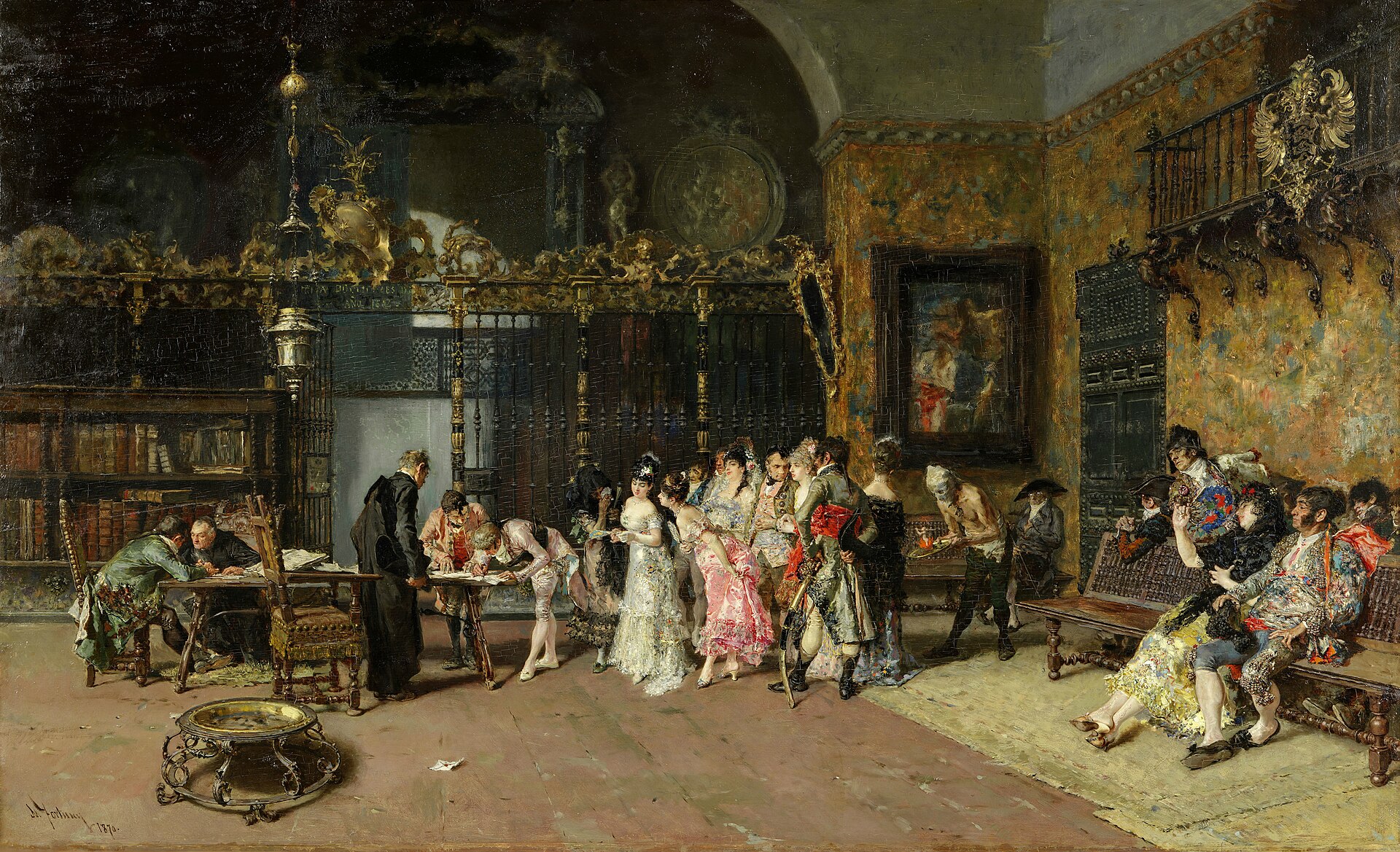 Fortuny - La Vicaría (Museo Nacional de Arte de Cataluña, 1870. Óleo sobre tabla, 60 x 93,5 cm).jpg