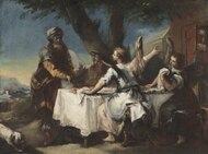 Francesco Guardi - Abraham Vítání tří andělů - 1952.235.4 - Cleveland Museum of Art.tiff