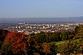 Blick nach Norden von der Schneeburg nach Freiburg