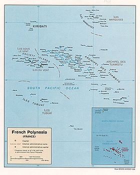 Мапа Францускае Палінэзіі