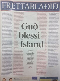<i>Guð blessi Ísland</i>