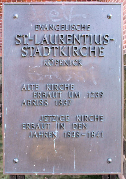 File:Gedenktafel Alt-Köpenick 9 (Köpe) St. Laurentius-Stadtkirche (Berlin-Köpenick).jpg