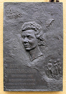 <span class="mw-page-title-main">Käthe Niederkirchner</span> German Communist anti-Nazi resistance activist (1909–1944)