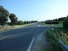 Locatie van het oude station van Genouilly-Suscy in het gehucht Genouilly