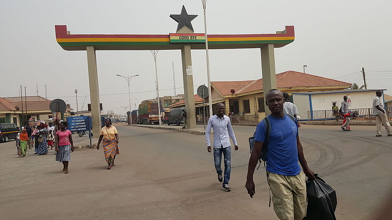 File:Ghana Togo Border at Aflao.jpg