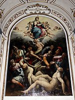 Allegorie op de Onbevlekte Ontvangenis door Vasari