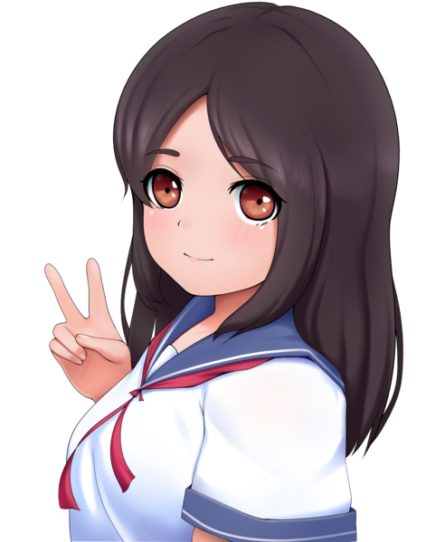 File:Girl in sailor fuku publicdomainq.png