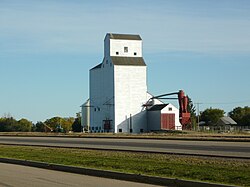 Grain elevator in Borden.