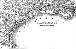 Gulf Coast Lines жүйесінің картасы.jpg