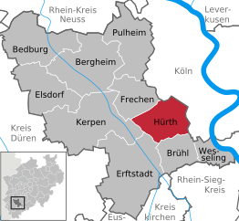 Kaart van Hürth