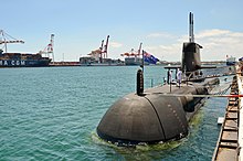 Sheean on display at Maritime Day, Fremantle Harbour, 2016 HMAS Sheean (SSG 77), Fremantle, 2016 (02).jpg