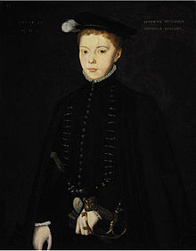 Lord Darnley aged about nine, by Hans Eworth. Scottish National Portrait Gallery, Edinburgh. Hans Eworth Henry Stuart Lord Darnley.jpg